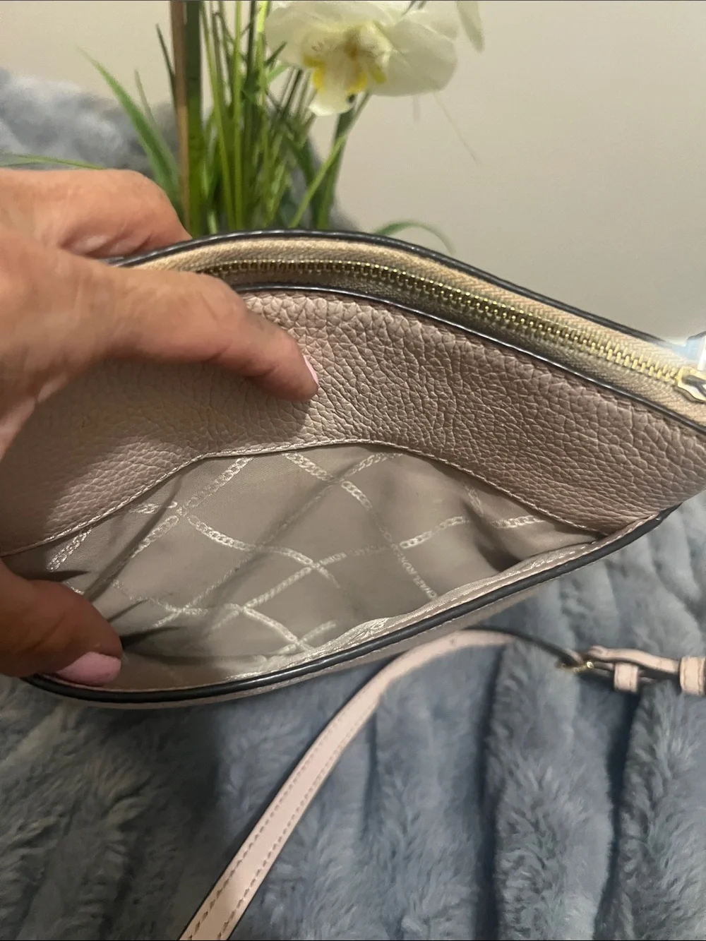 Michael Kors peebled leather